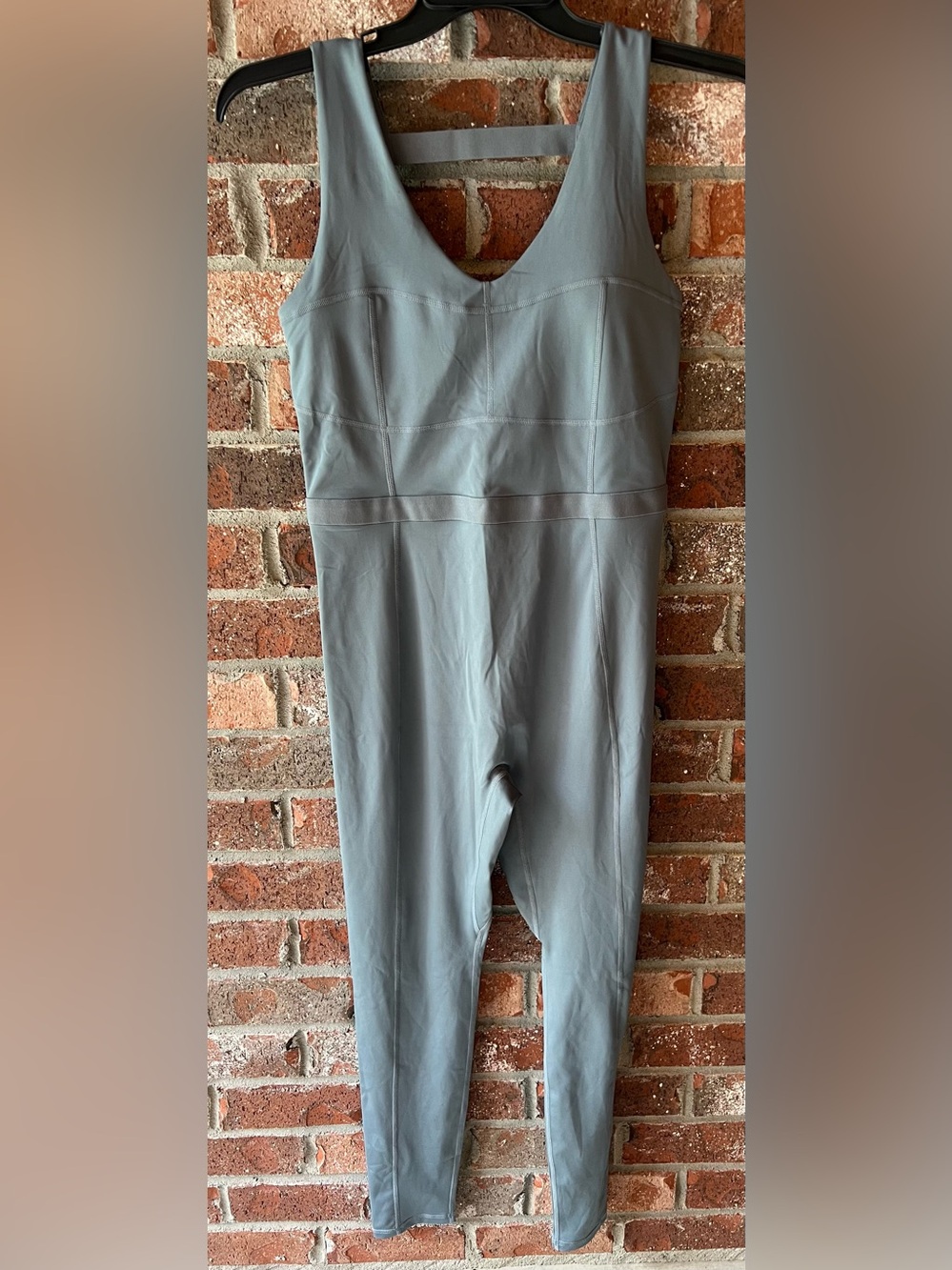 Fabletics Slate Gray Sleeveless Jumpsuit